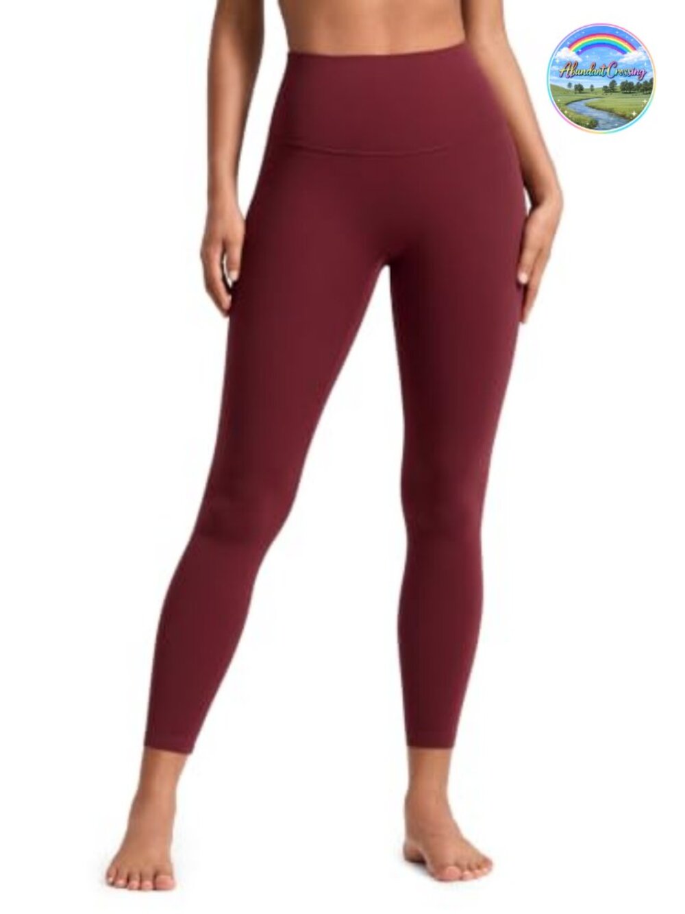 High Rise Butterluxe No Front Seam Yoga Leggings 7/8 Length